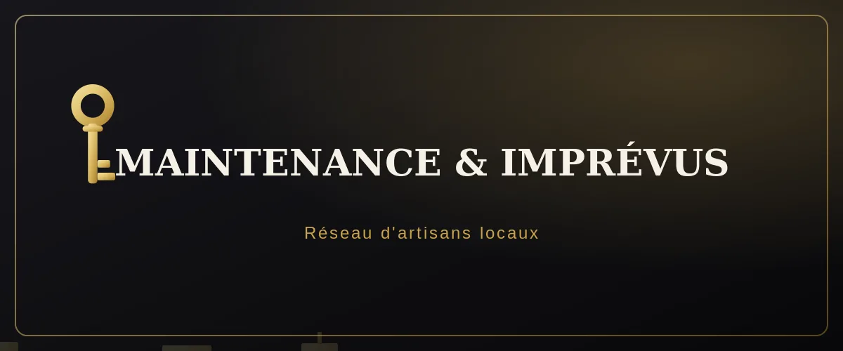 Maintenance et imprévus — Conciergerie Ain