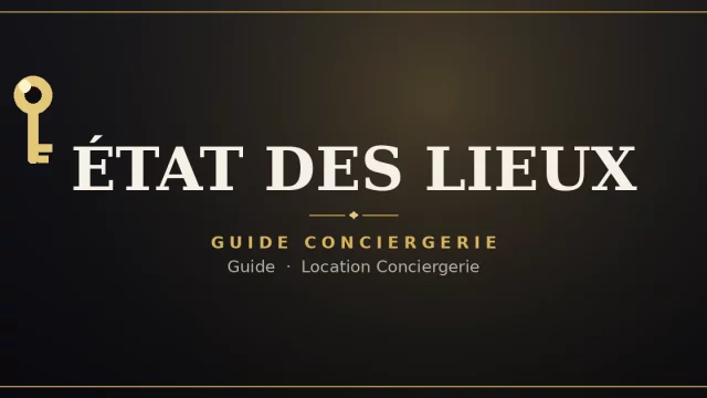 Check-out et état des lieux