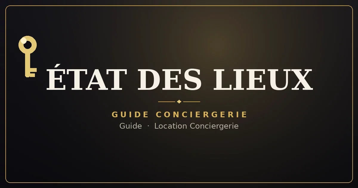 Check-out et état des lieux